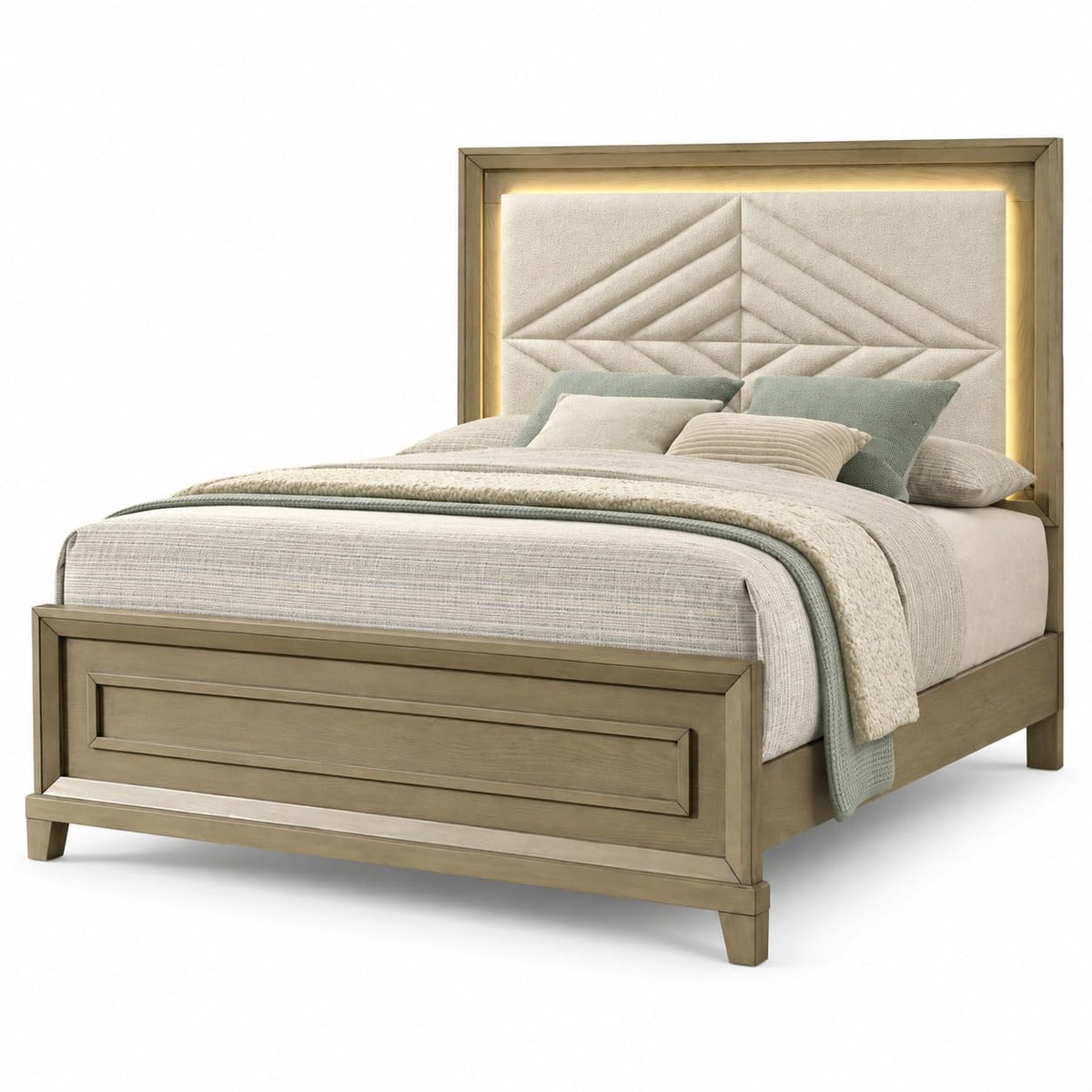 Dove Taupe Bed Frame — Queen & King — product view 3