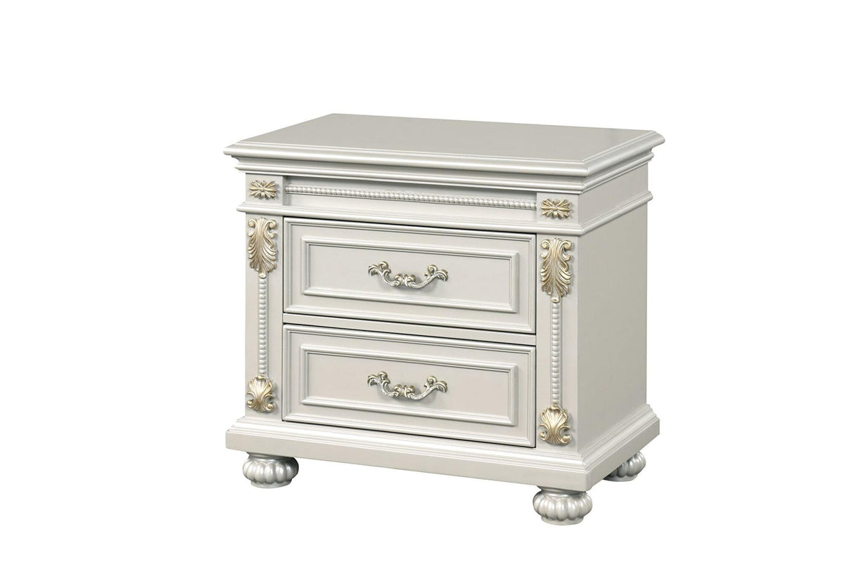 Destiny Pearl White Bedroom Set β Queen & King β product view 6