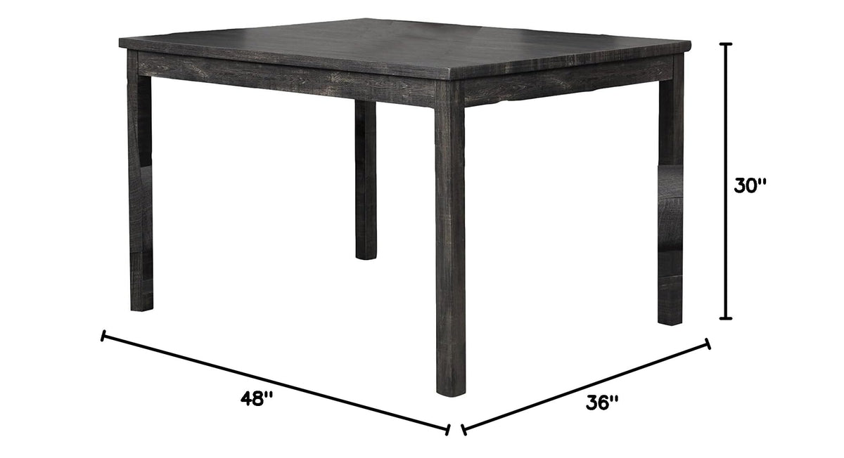 Cooper 48" Modern Contemporary Rectangular Dining Table - detail view