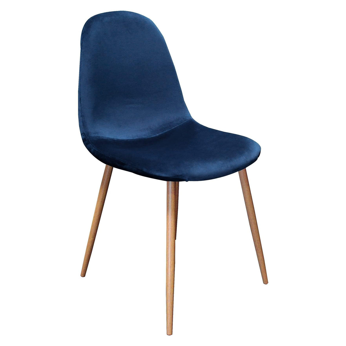 Morgan Velvet Side Chairs Grey - angle view