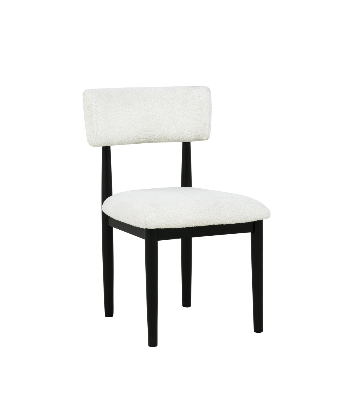 Yvetta Upholstered Cushion Fabric Mid-Century Modern Dining Chairs - detail view