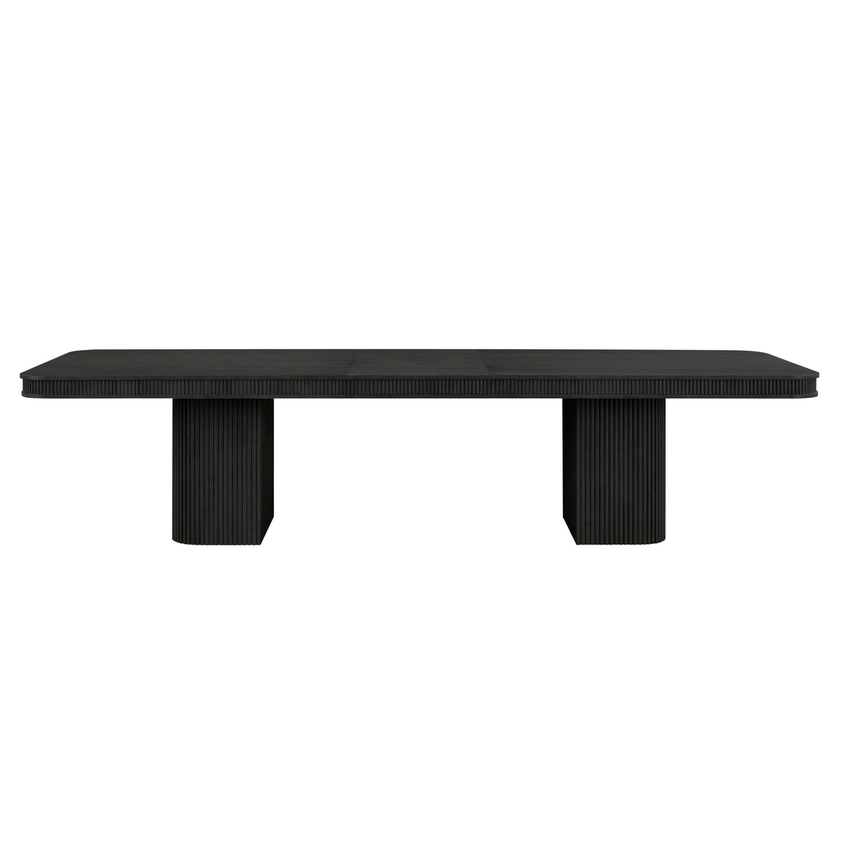 Dinsmore 160" Mid Century Modern Fluted Rectangle Dining Table - back view
