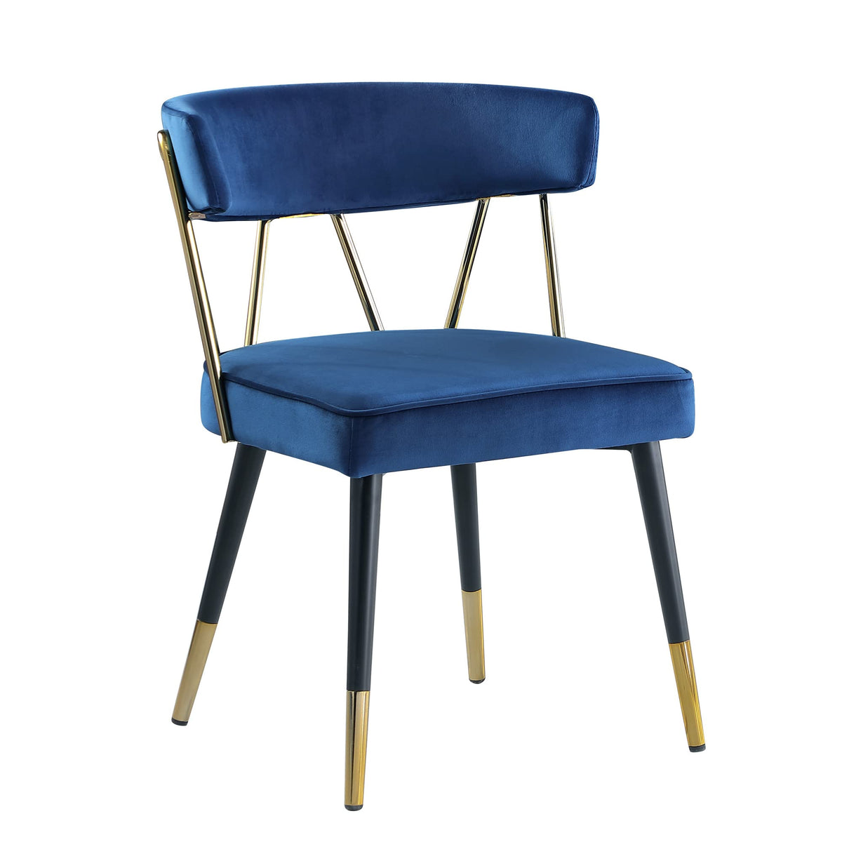 Antoine Glam Upholstered Dining Chair - angle view