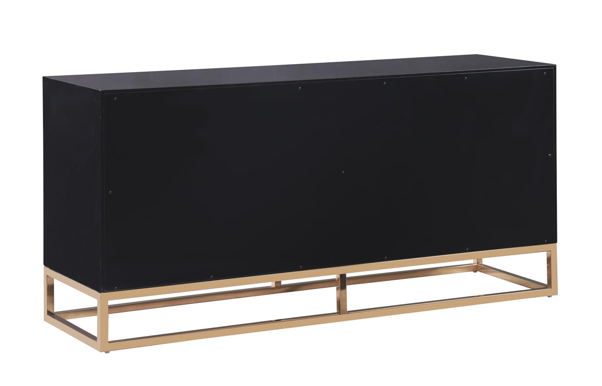 Tabitha 64" Modern Lacquer Sideboard Buffet Cabinet - angle view
