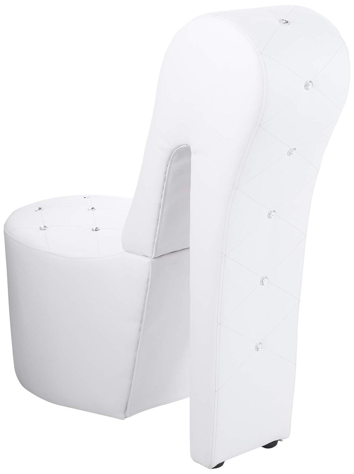 Tristam 40" Modern Glam High Heel Lounge Chair - angle view