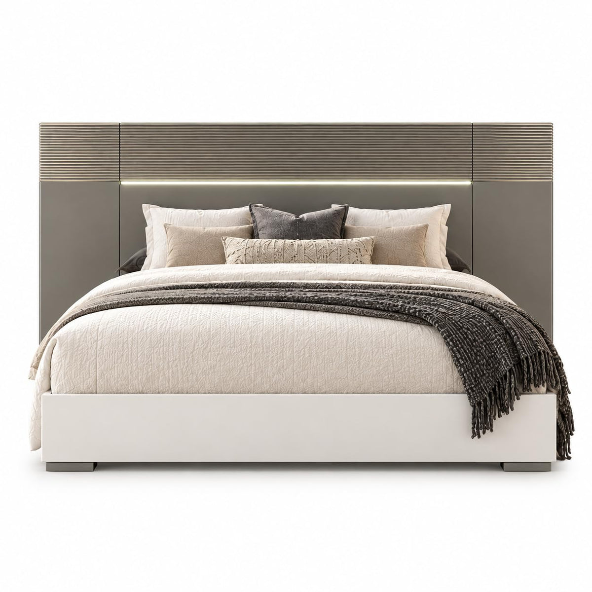 Cecilia White-cream Bedroom Set β Queen & King β product view 3