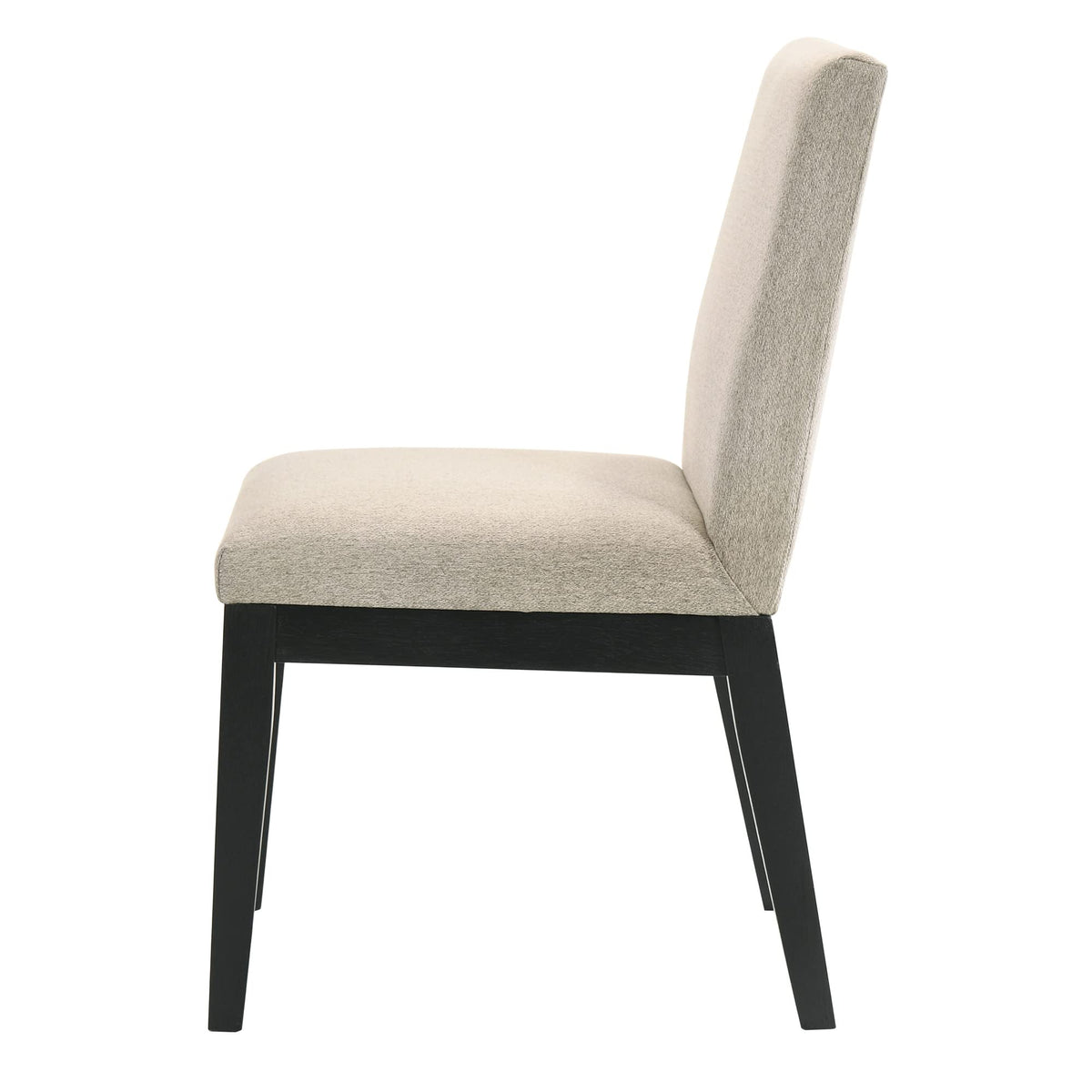 Terra Upholstered Cushion Fabric Mid-Century Modern Dining Chairs - angle view