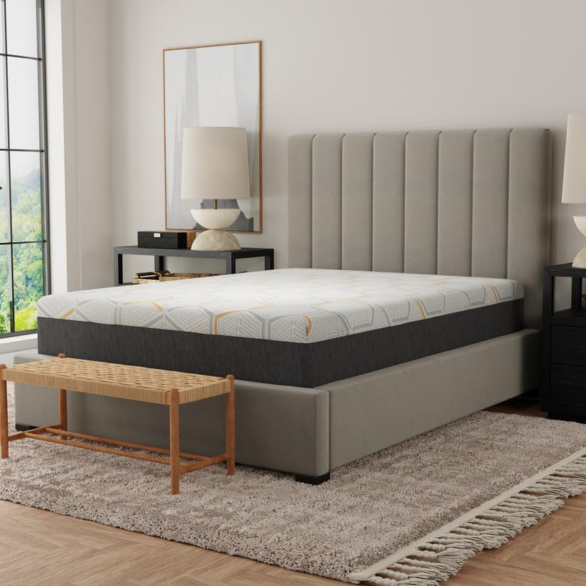 12" Copper Gel Memory Foam Mattress & Electric Adjustable Base Set – image 5