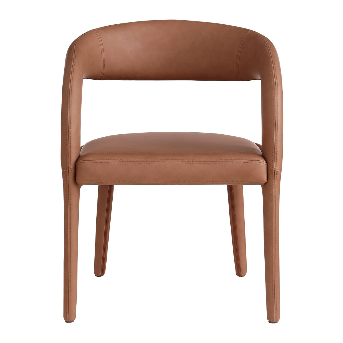 Conan Dining Chair in Cognac - detail view