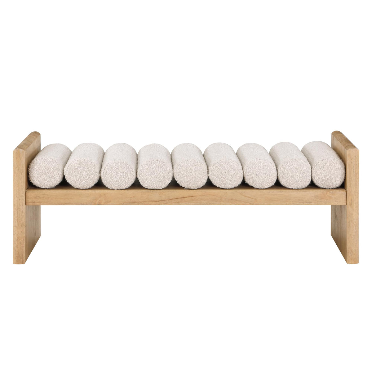 Torbjorn 52" Bench in Natural Oak - detail view