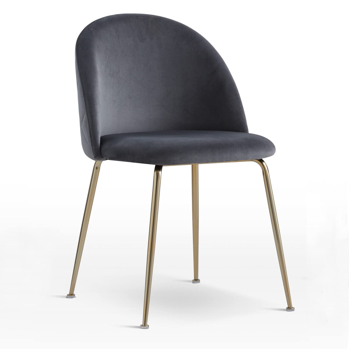 Tanisha Contemporary Dining Chair with Gold Legs - detail view