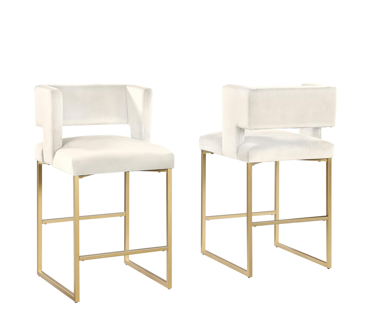 Leonard 36" Velvet Counter Height Stool