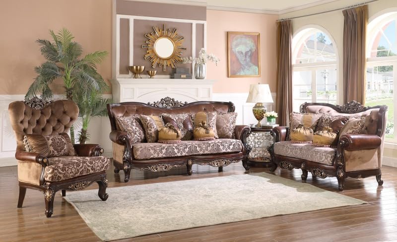 Phoenix Cherry Sofa & Loveseat Set — product view 4