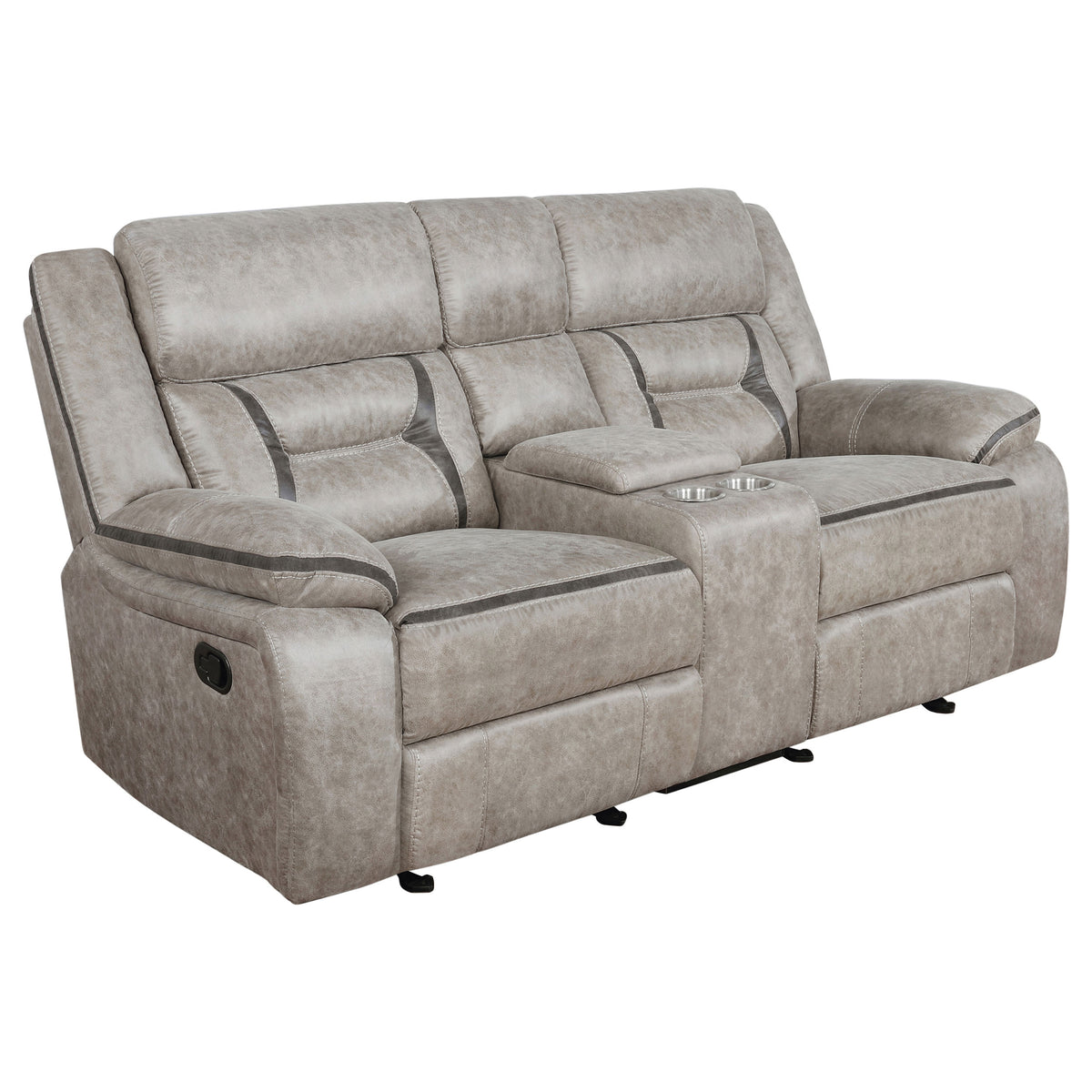 Greer Reclining Sofa, Glider Loveseat & Swivel Glider Recliner - Reclining Glider Loveseat