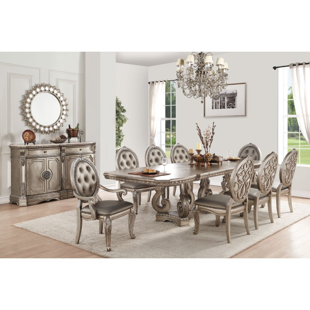 Northville Double Pedestal Dining Table & Server