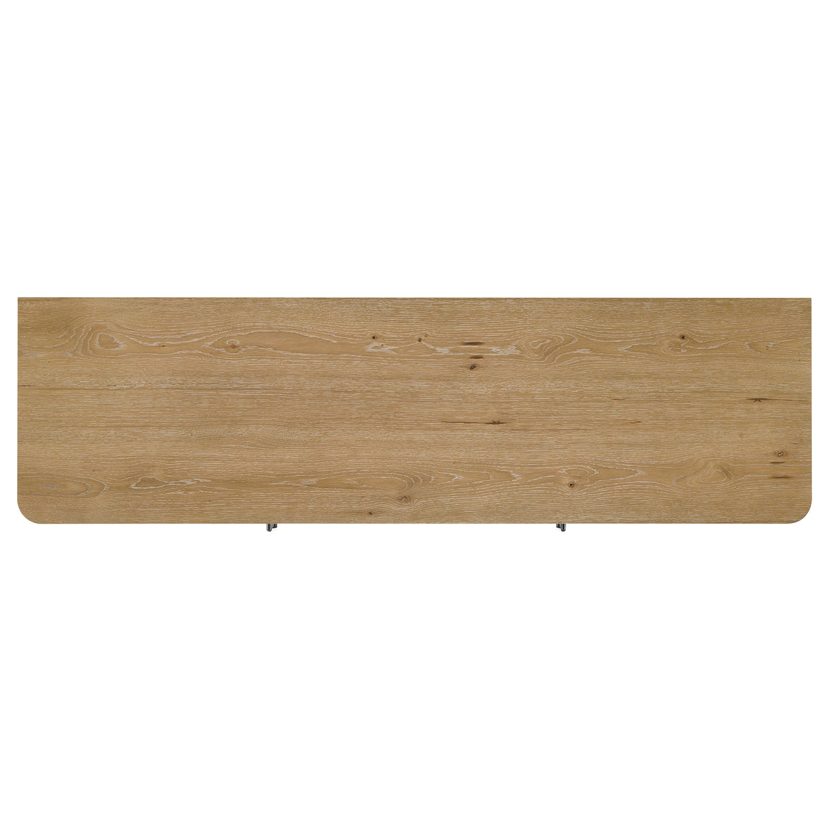 Rowe 65" TV Stand Media Console - Light Knotty Oak with Antique Brass Pulls – view 12