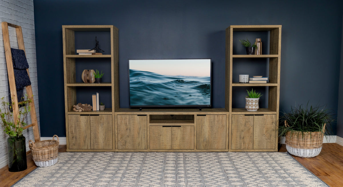 Tabby 60" TV Stand & Entertainment Center with Media Towers - 3pcs- TV Stand + 2 Media Towers