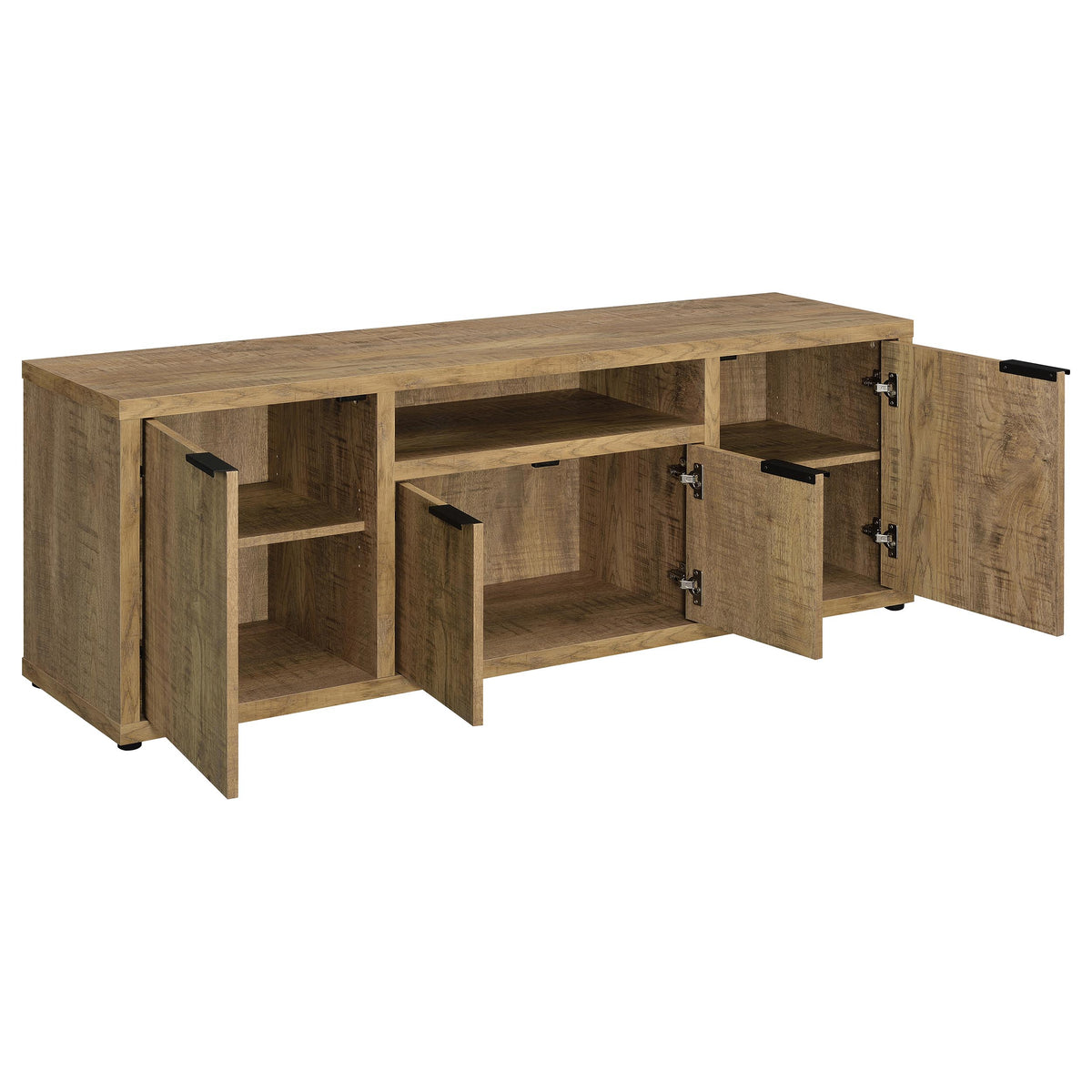 Tabby 60" TV Stand & Entertainment Center with Media Towers - Farmhouse Mango Finish – view 6