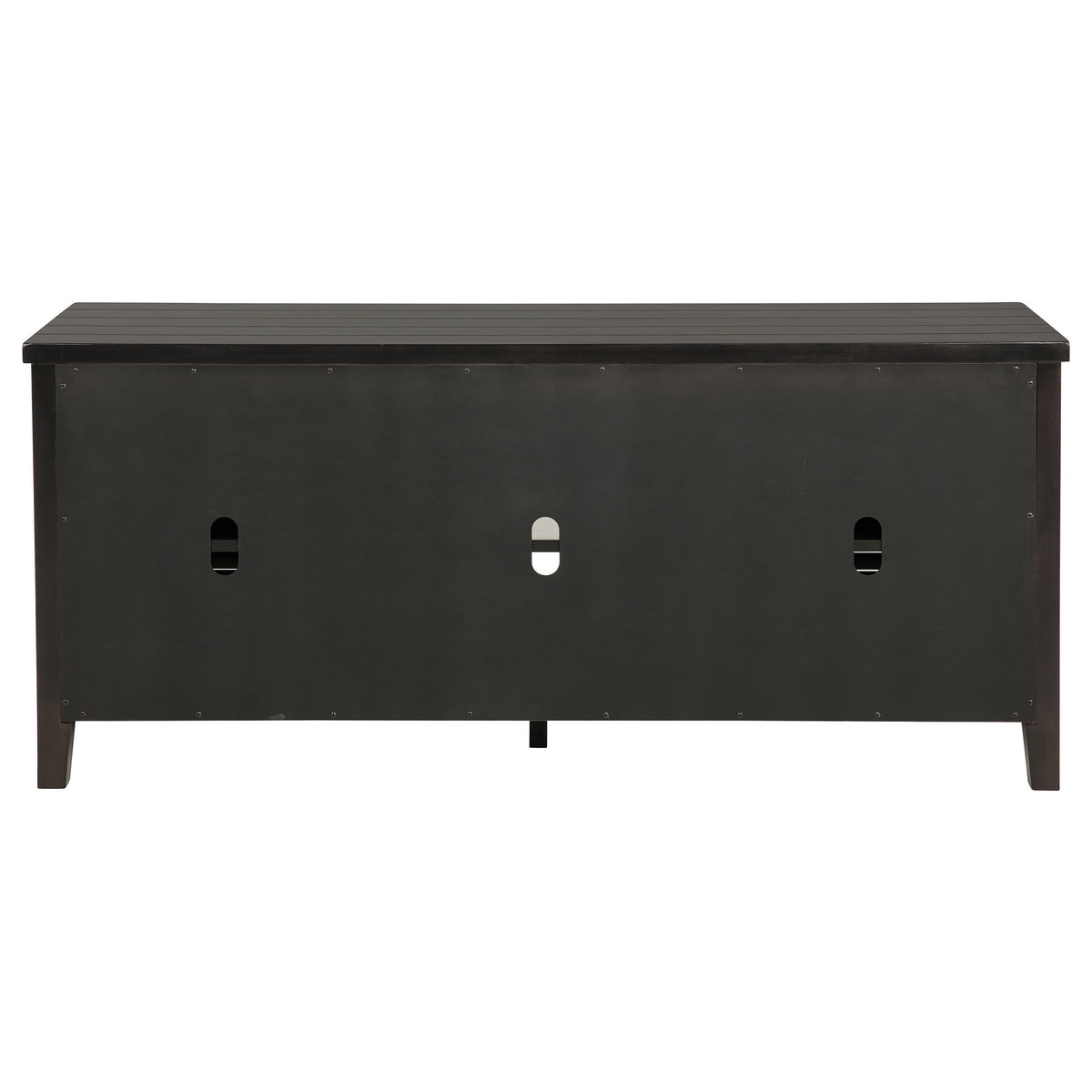 Concord 60" TV Stand with Louvered Doors - Rustic Distressed Java with Planked Top – view 8