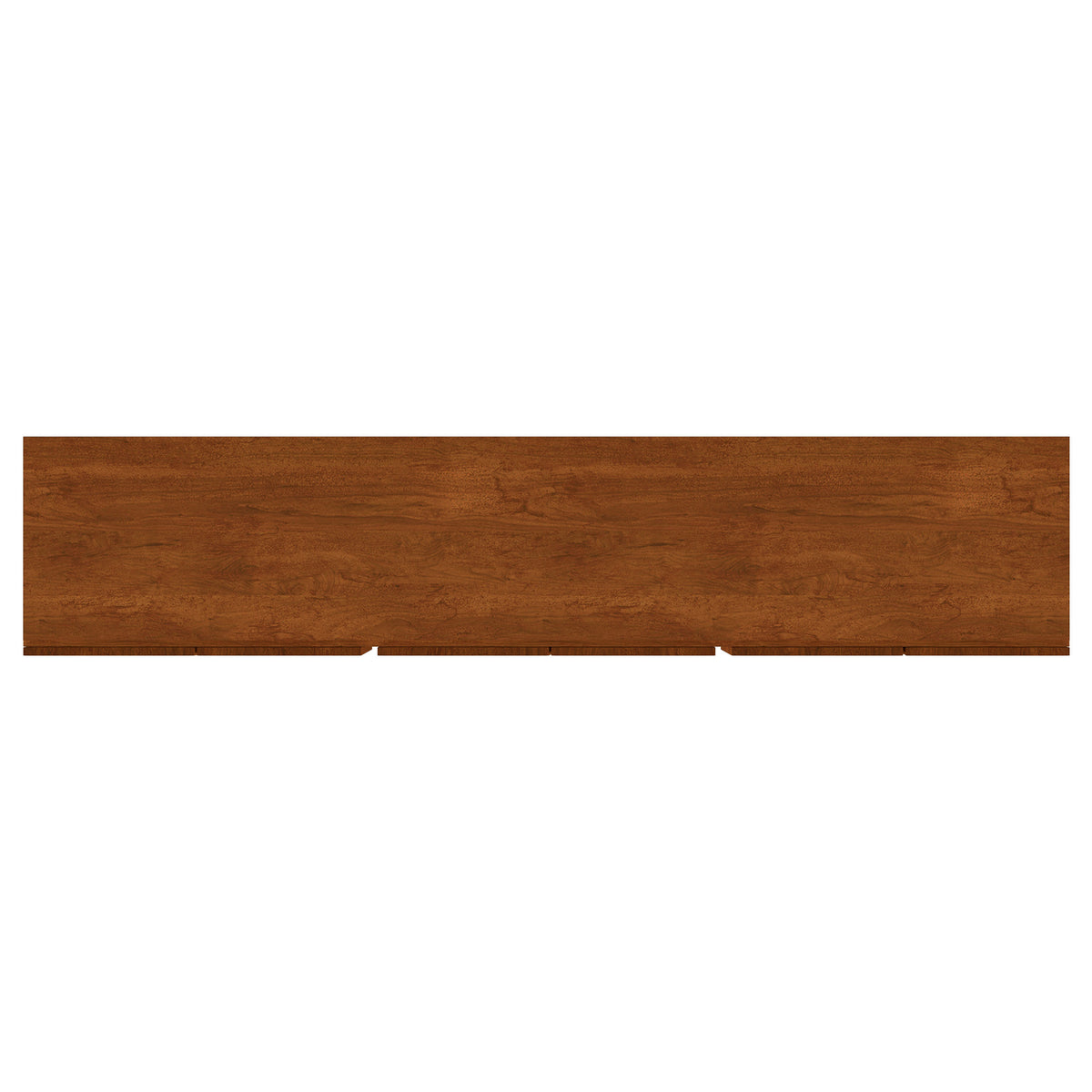Trask 86" Solid Mango Wood TV Stand - Six-Door Media Console in Mango Brown with Metal Legs – view 9