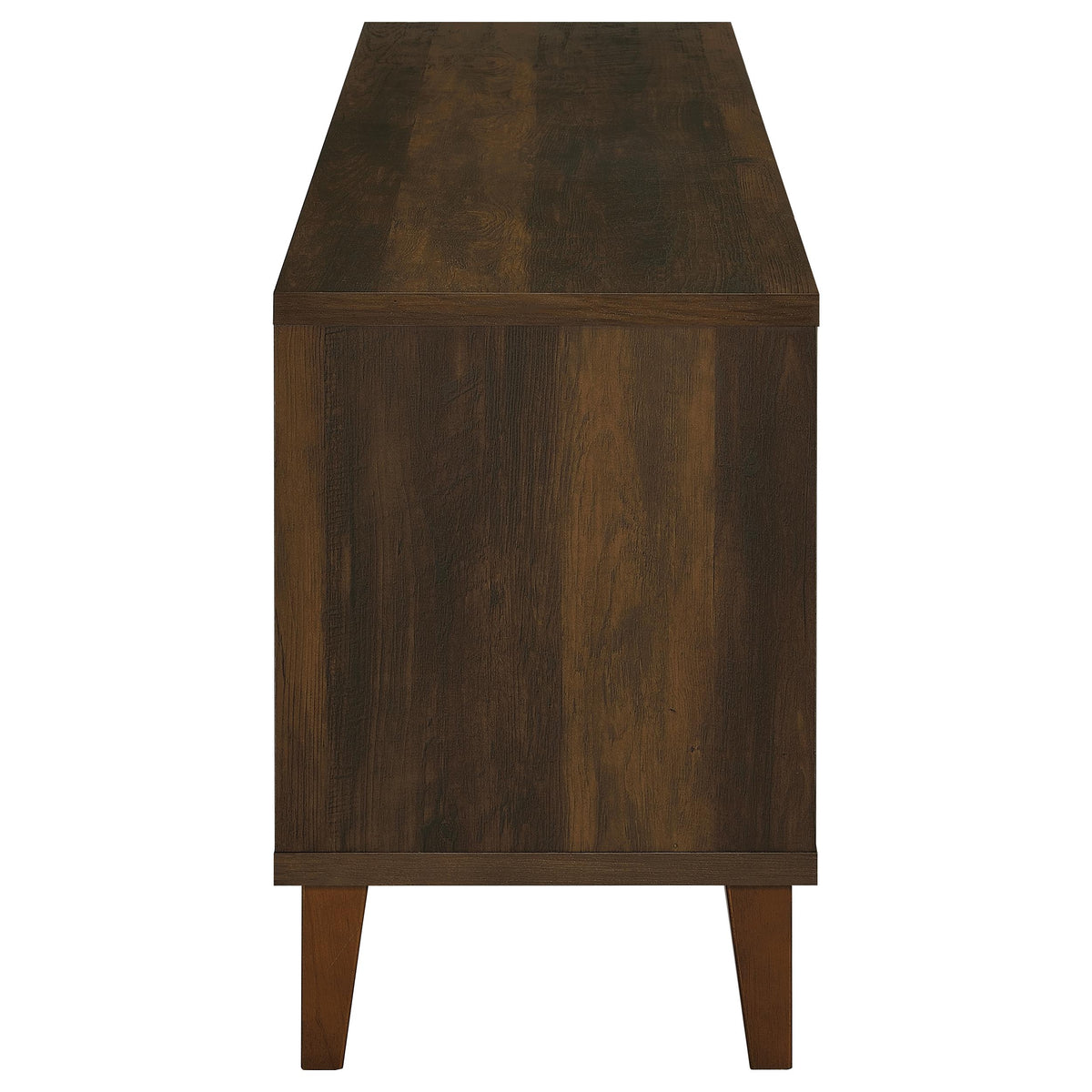 Sedona 60" TV Stand - Slatted 2-Door Media Console in Dark Pine on Wood Legs – view 10