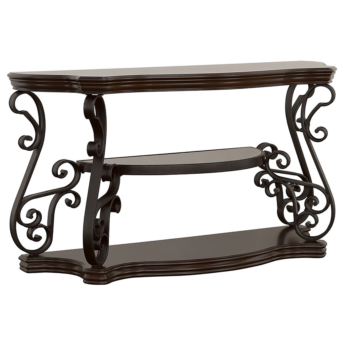 Laney Glass Top Coffee, End & Sofa Tables - Sofa Table