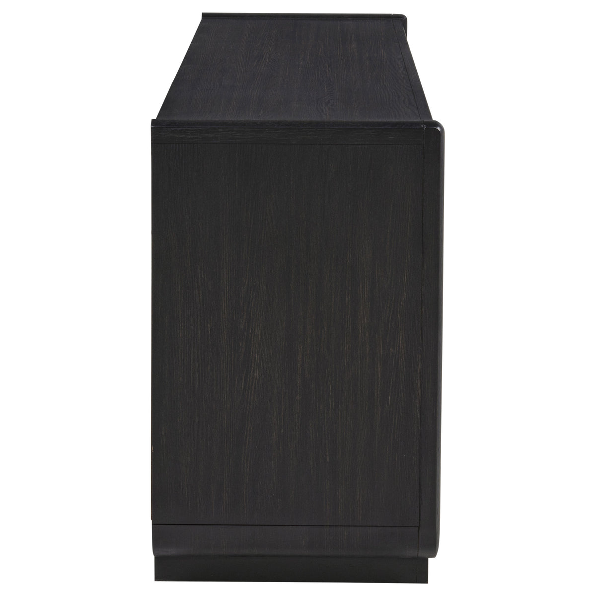 Leandro 72" TV Stand Media Console - Burnished Black Ash with Push-to-Open Doors – view 9