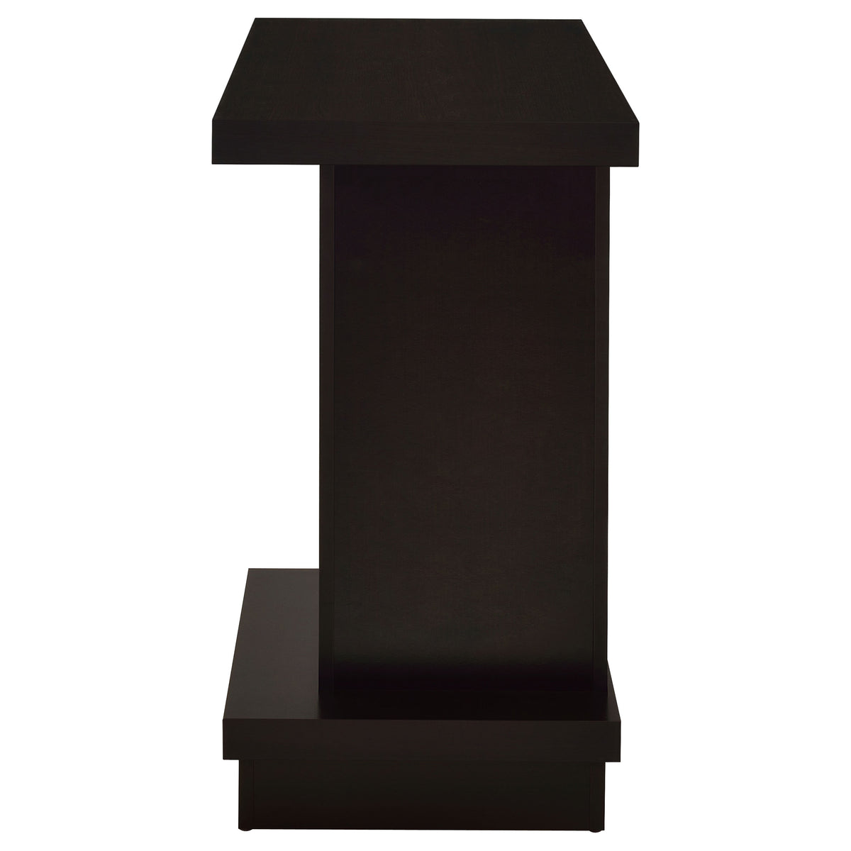 Reston Square Coffee Table, End Table & Console - Tiered Contemporary Design in Cappuccino – view 20