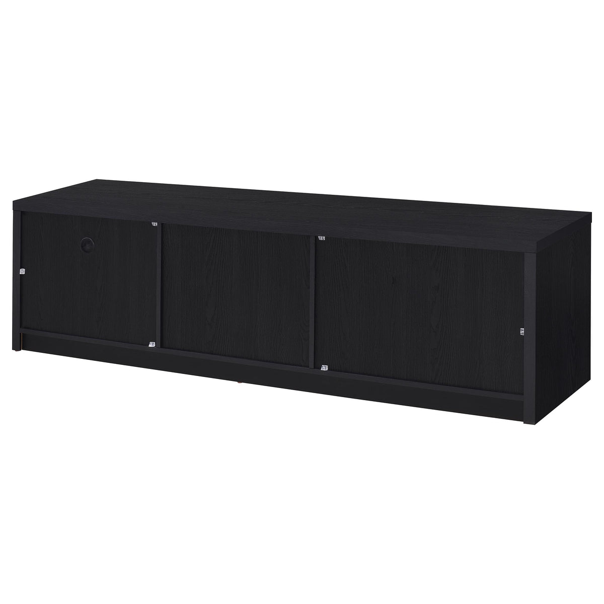 Murray 70" TV Stand Media Console - Black with 2 Doors, Drawer & Open Cubby, Fits TVs up to 75" – view 8