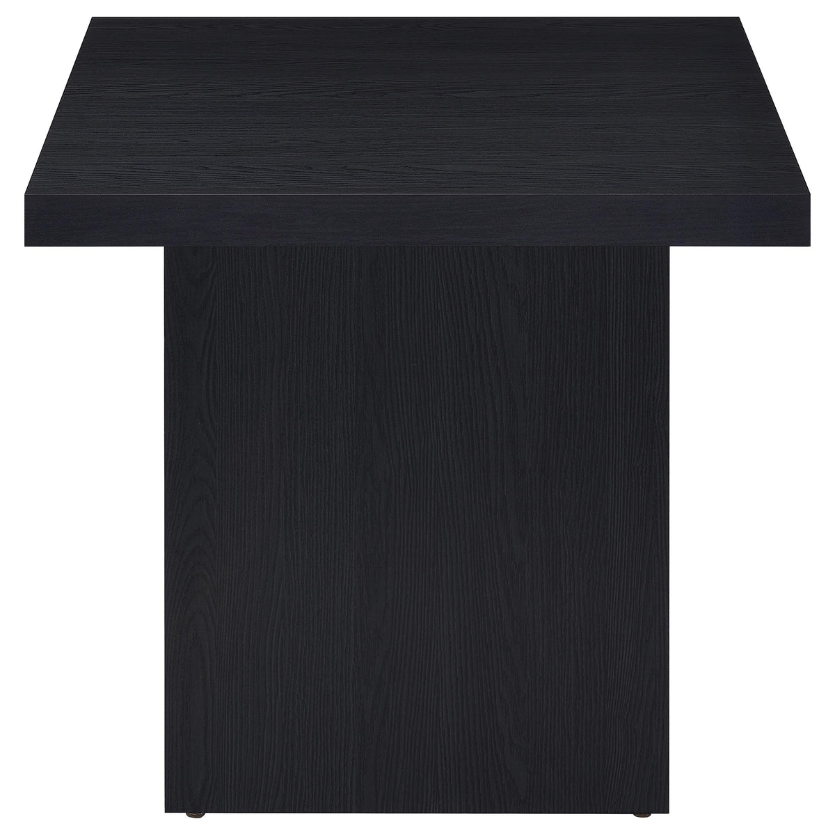Max Rectangular Coffee Table & Square End Table - Modern Black Scratch-Resistant Laminate – view 14