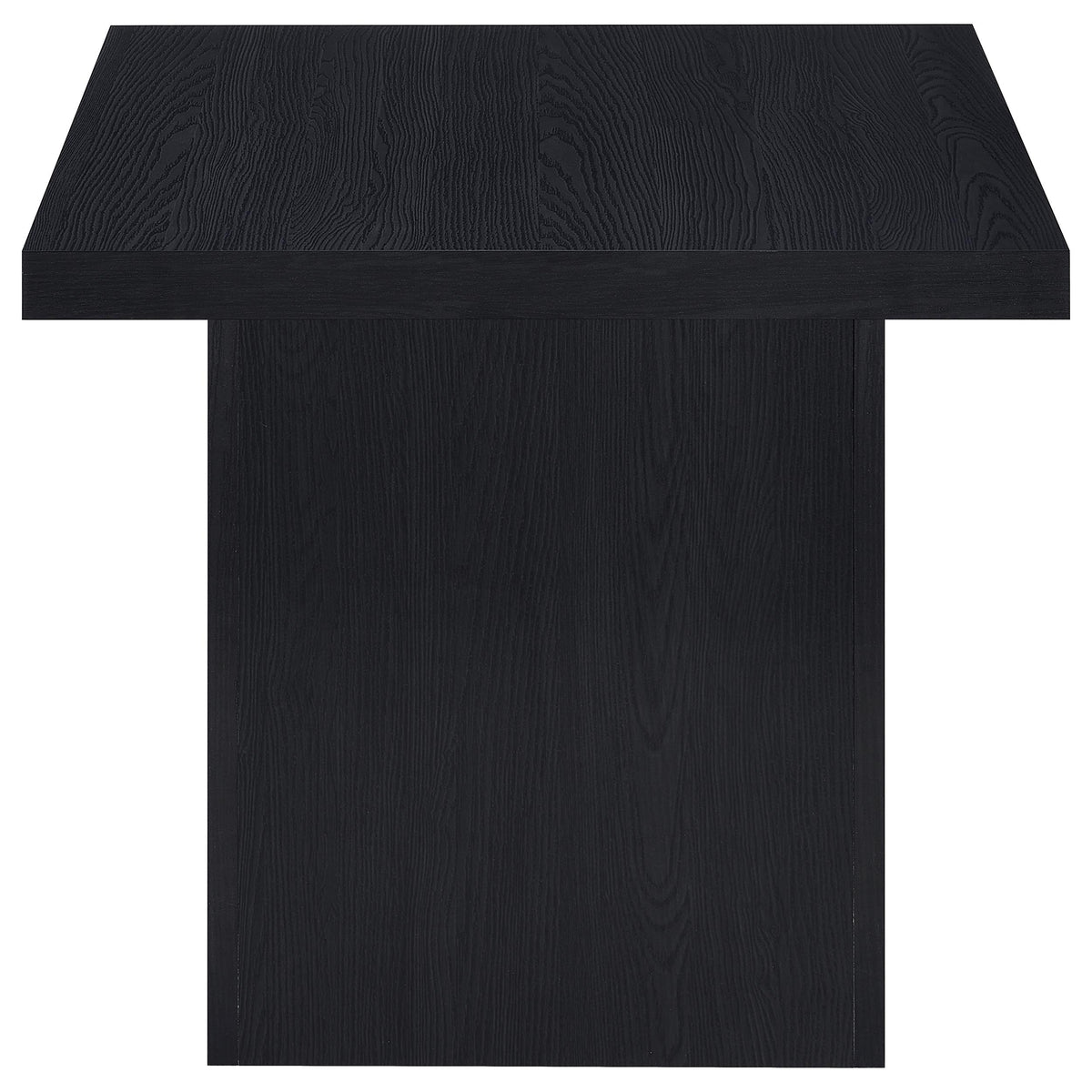 Max Rectangular Coffee Table & Square End Table - Modern Black Scratch-Resistant Laminate – view 15