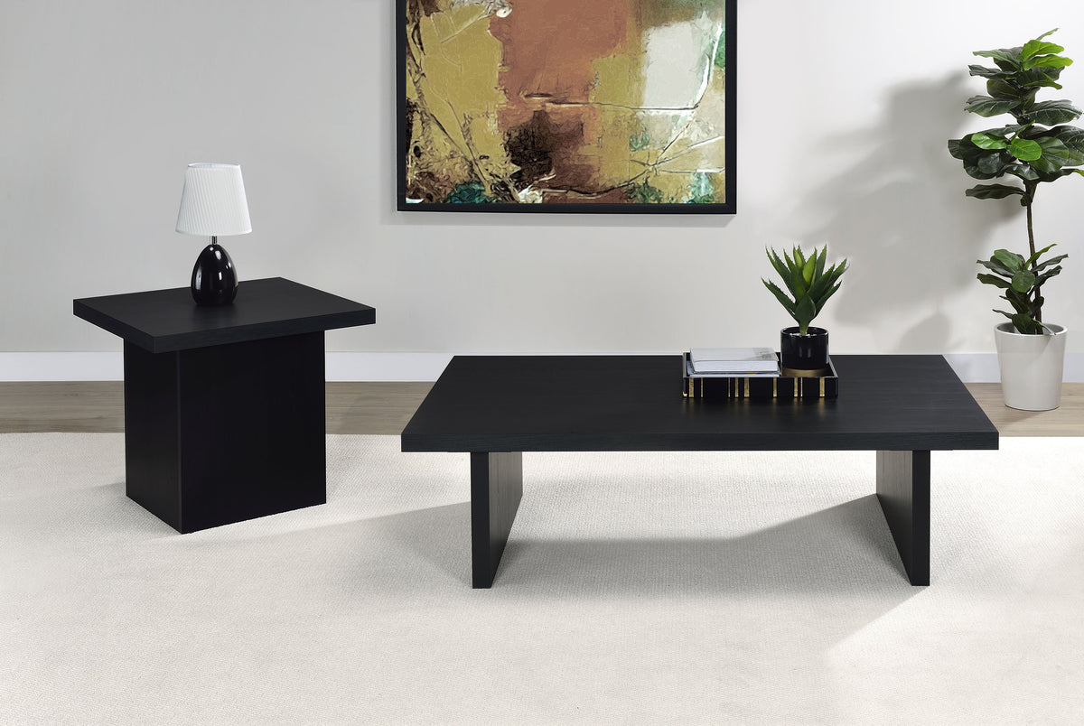 Max Rectangular Coffee Table & Square End Table - 2pcs- Coffee Table + End Table