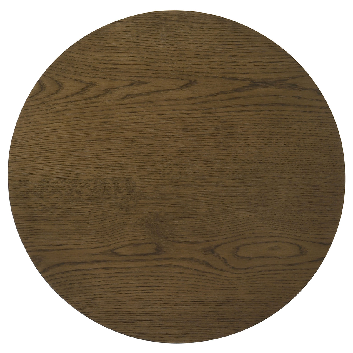 Ottowa Round Wood Coffee Table, End Table & Sets - Sculpted Cylinder Legs with Shelf in Brown Oak – view 18