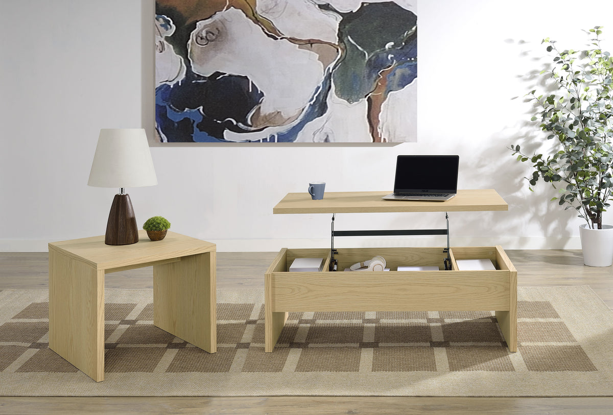Canoga Lift-Top Coffee Table & End Table Sets - 2pcs- Coffee Table + End Table