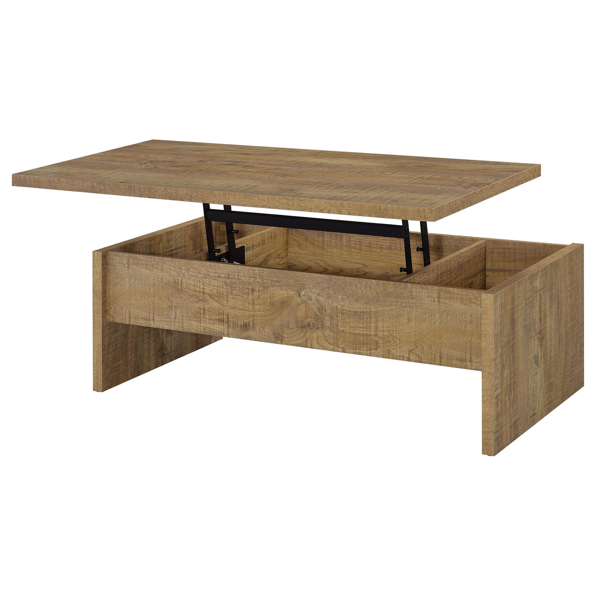 Canoga Lift-Top Coffee Table & End Table Sets - Hidden Storage in Rustic Mango Wood-Look Finish – view 11