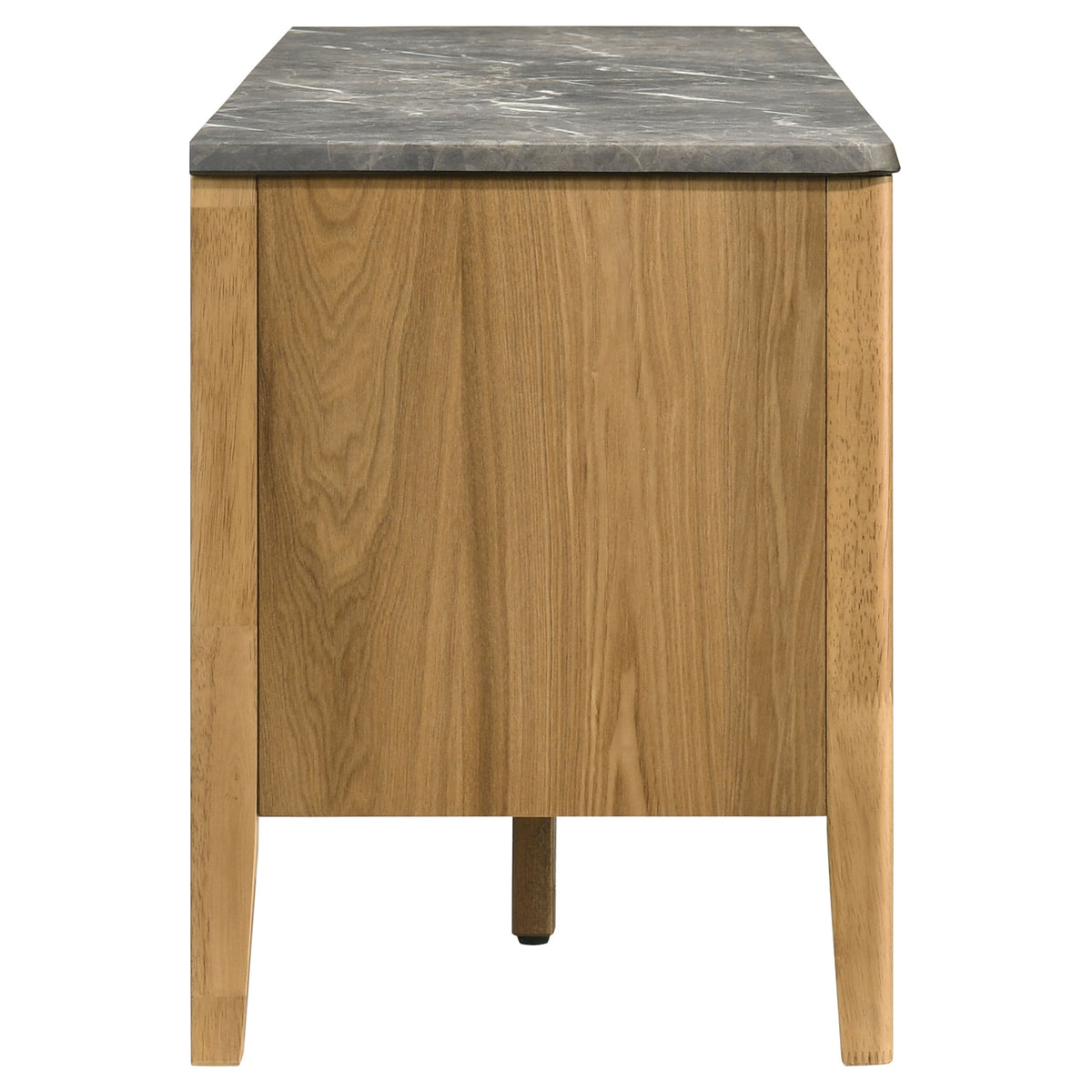 Bradley 63" SmartTop TV Stand with 2 Doors & 2 Drawers - Mid-Century Grey and Natural Ash – view 5