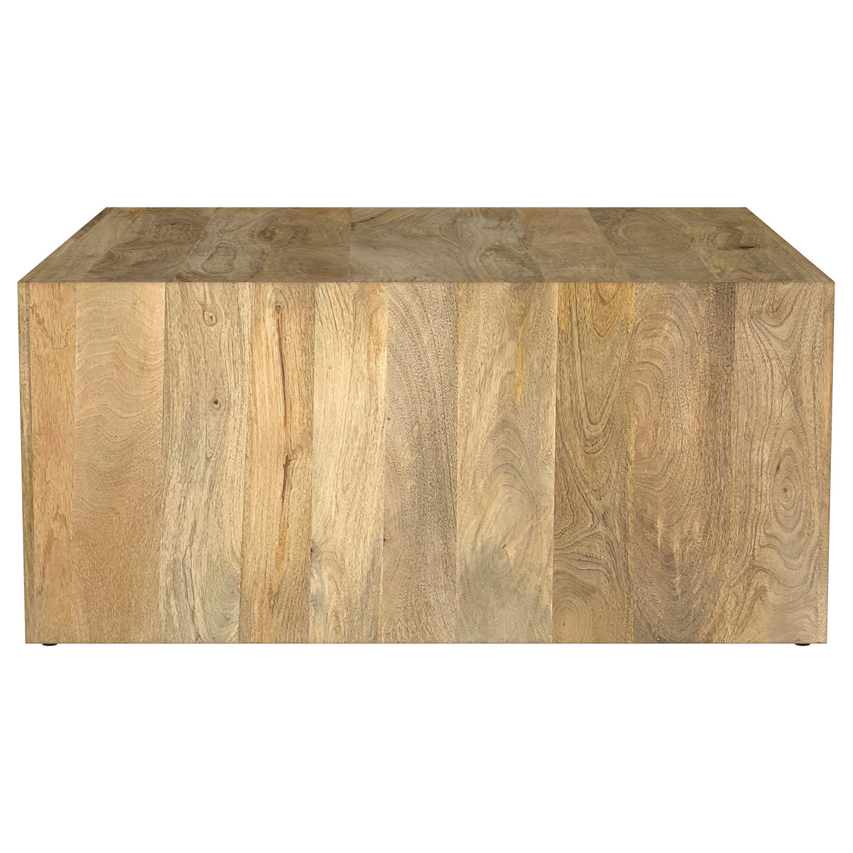 Benton Solid Mango Wood Coffee, End & Console Tables - Rustic Open-Shelf Design in Natural – view 19