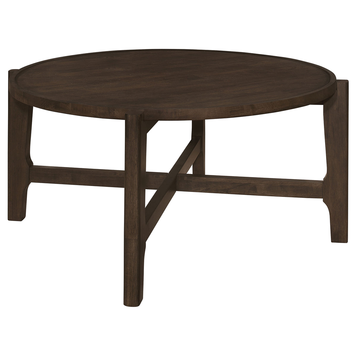 Cota Round Solid Wood Coffee & End Table Sets - Round Coffee Table
