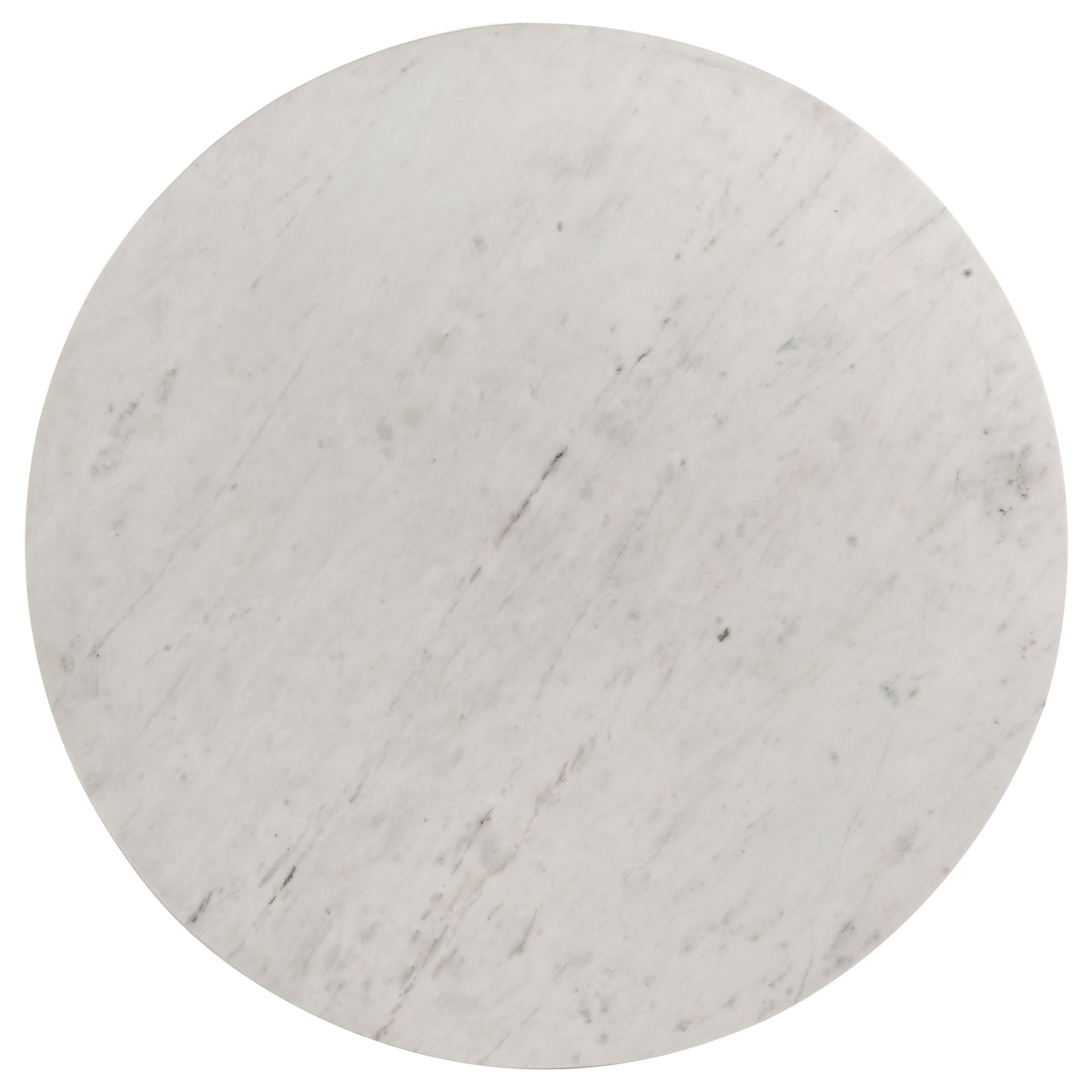 Astoria Round Genuine Marble Coffee Table & End Table Sets - Fluted Pedestal Bases in White – view 7