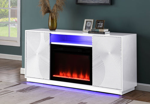 Weston Electric Fireplace with Wood Mantel and Realistic Flame Effect - Modern Home Decor