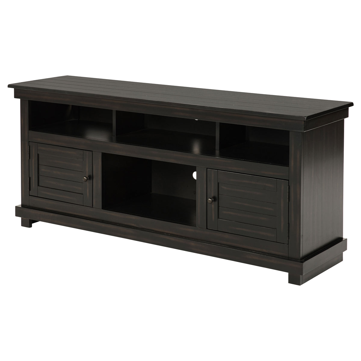 Payne 60" TV Stand - Farmhouse Distressed Java Media Console for TVs up to 65" – view 5