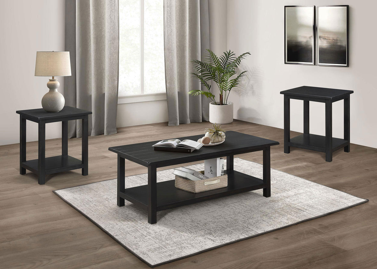 Payne Coffee Table, End Tables & Console - 3pcs- Coffee Table + 2 End Tables