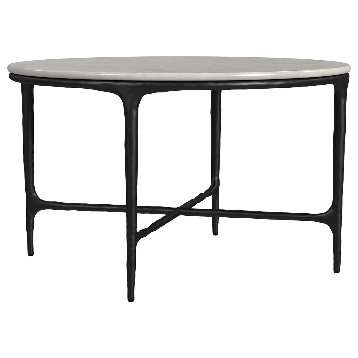 Hermas Round Genuine Marble Coffee & End Table Sets - Coffee Table Only