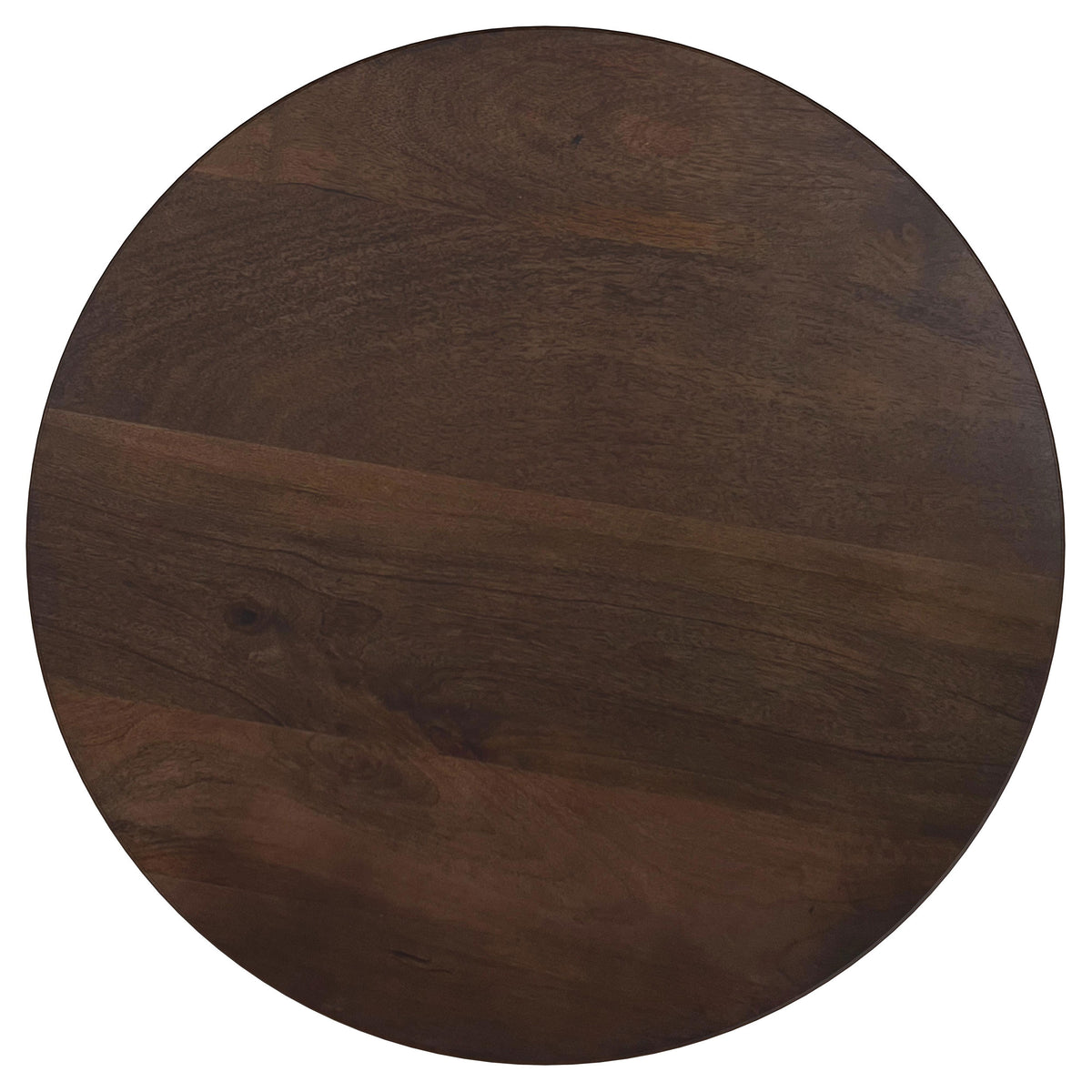 Cayenne Round Coffee Table & End Table Sets - Sculpted Pedestal Base in Solid Mango Wood, Walnut – view 13