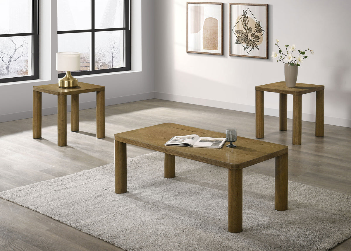 Castlewood Coffee Table & End Table Sets - 3pcs- Coffee Table + 2 End Tables
