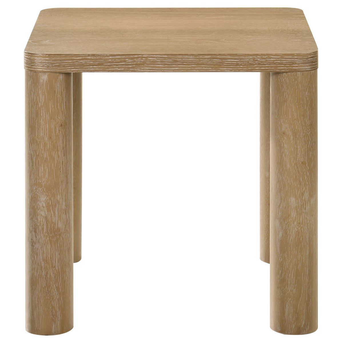 Castlewood Coffee Table & End Table - Sculptural Rounded Legs in Light Oak, Modern Table Sets – view 14