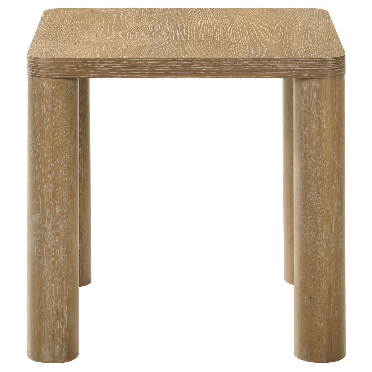 Castlewood Coffee Table & End Table - Sculptural Rounded Legs in Light Oak, Modern Table Sets – view 15