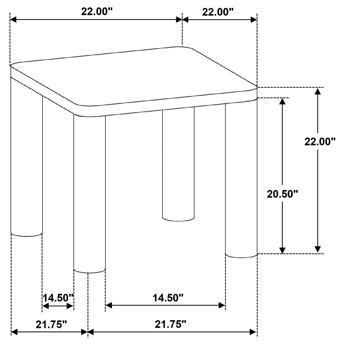 Castlewood Coffee Table & End Table - Sculptural Rounded Legs in Light Oak, Modern Table Sets – view 19