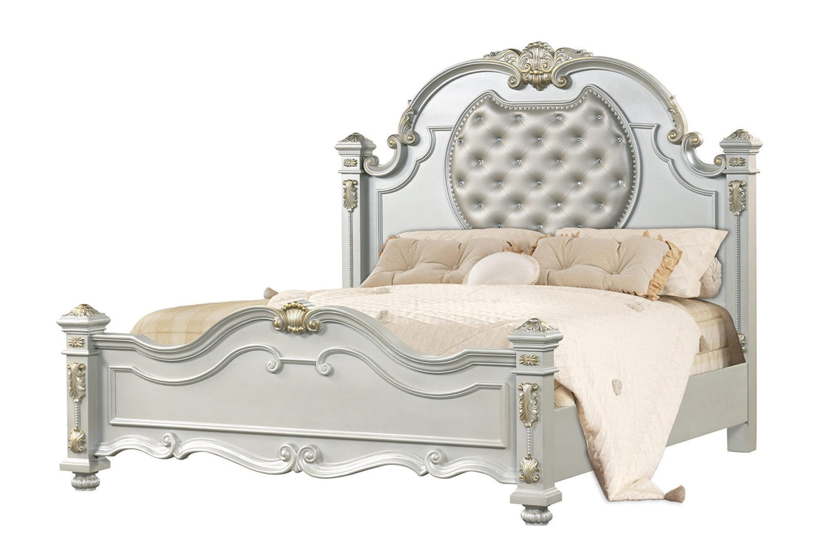 Destiny Pearl White Bedroom Set β Queen & King β product view 2