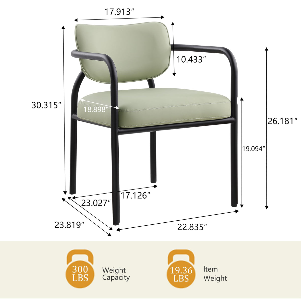 Recency Mid-Century Modern Dining Chairs - side view